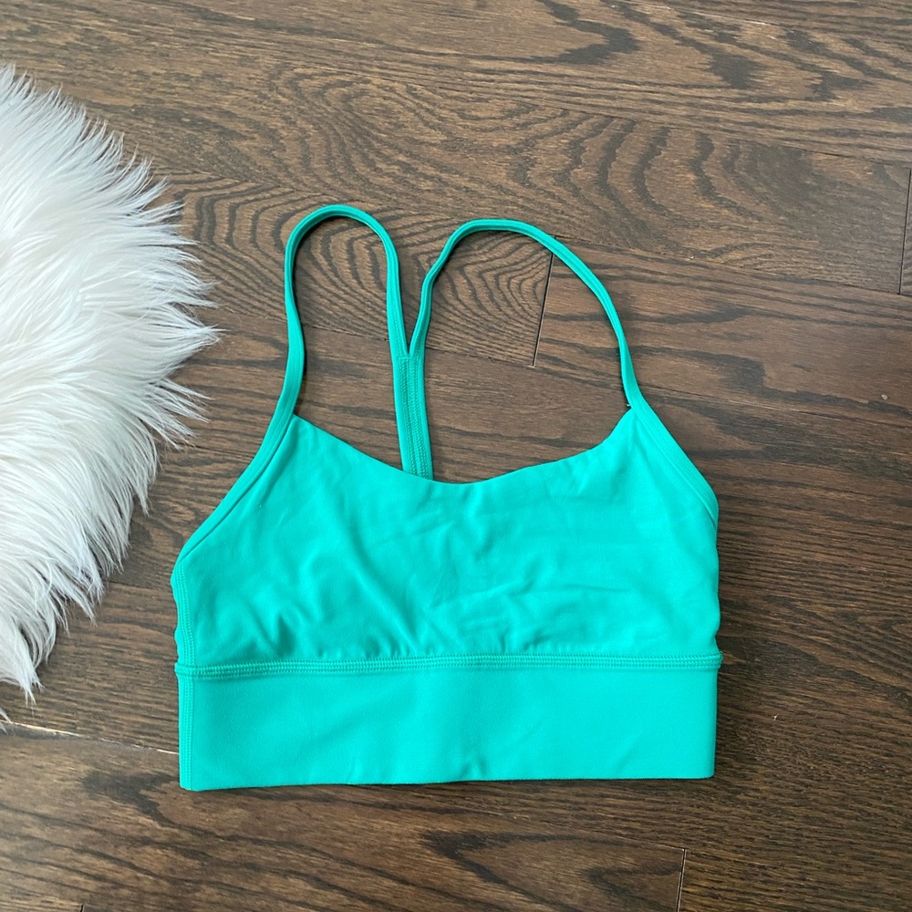 Lululemon teal T-back sports bra